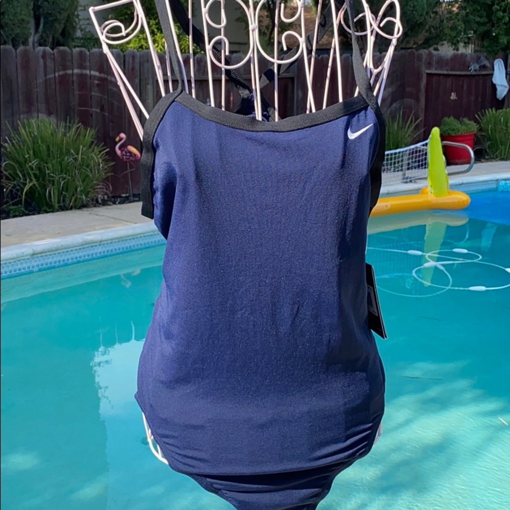 Nike one piece swimsuit size 12 Navy NWT